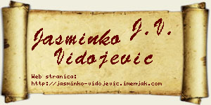 Jasminko Vidojević vizit kartica